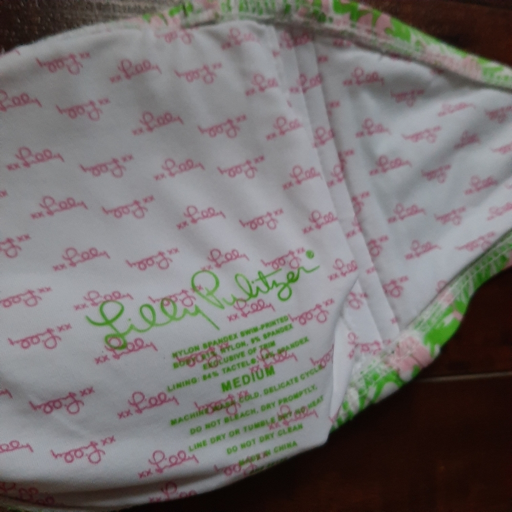Lilly Pulitzer Sunnyside Lion Print Bikini Size M - Picture 4 of 6